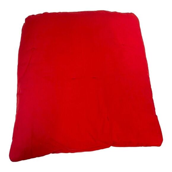 Vintage Cherry Themed Quilt Pillow Packable Quillow New Cherries Red Patchwork - Picture 5 of 8